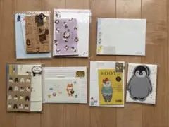 動物柄 レターセットまとめ売り 犬 猫 ペンギン 他