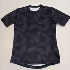 JASPO トレーニング用 半袖Tシャツ ブラック 総柄のサムネイル