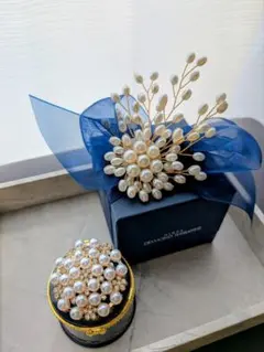 パールの華やかなブローチ 2点セット 　　入学式　♡　セレモニー