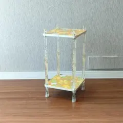 2段キャビネット ②オレンジ キッチンワゴン 飾り棚 - メルカリ