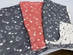 N57.生地売り☆6重ガーゼカットクロス 3点セット