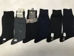 6足セット 25cm ポリエステル・ウールソックス　未使用　まとめ売り