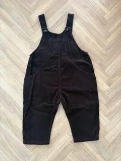 THE SIMPLE FOLK コーデュロイ オーバーオール 2-3y ブラウン