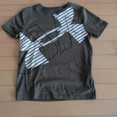 Under Armour オリーブ ストライプTシャツ YMD/IM/M