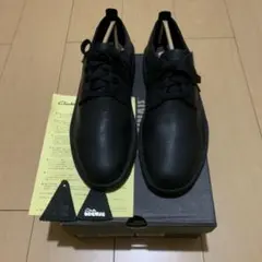 Clarks Desert Rock Lo ブラックレザーのサムネイル