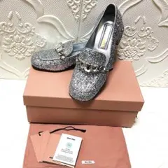 2025年最新】MIU MIU カラー：シルバー系 ローファー・革靴の