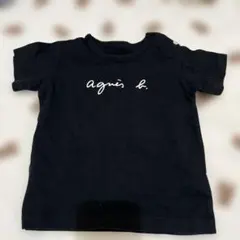 agnis b. 黒 Tシャツ