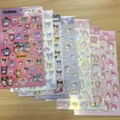サンリオキャラクターズ マイメロディ クロミ 箔押しシール 7点セット