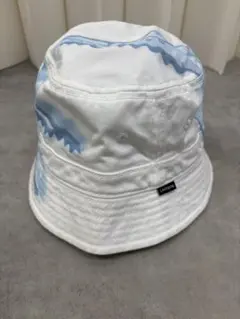 LACOSTE バケットハット ホワイト ブルー 総柄