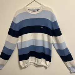 00s ラコステ　　ボーダーニット