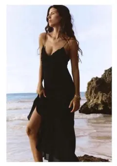 ZARA キャミソールミディワンピース　M 新品未使用
