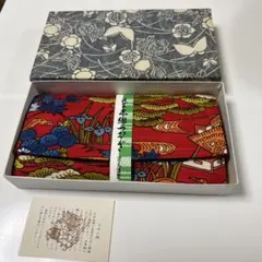 民芸本綿つむぎ長財布昭和レトロ