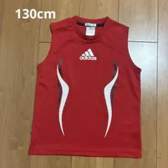 adidas アディダス タンクトップ　130cm 赤