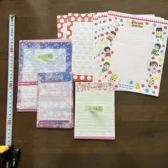 カラフル便箋セット A5サイズ 8点