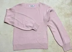 新品　未使用品　Emsexcite ピンク リブニット　M