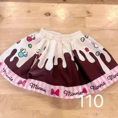 しまむら　リトシー　ディズニー　ミニーちゃん　スイーツ　スカート　110cm