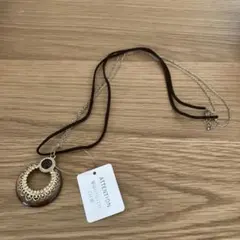 ブラウン ペンダント　ネックレス
