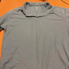 H&M COOLMAX オーバーサイズ ポロシャツ ブルー Lのサムネイル