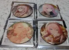 プロジェクトセカイ 巡音ルカ グリッター缶バッジ 4点セット