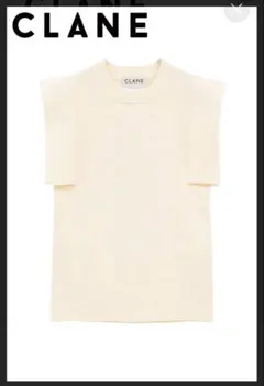 CLANE UP NECK COMPACT TOPS ホワイト - メルカリ