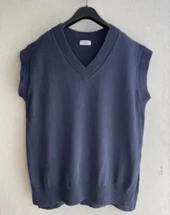 IENA　コットンリネン　Vネックベスト