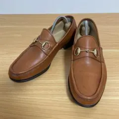 グッチ　ホースビットローファー　レザー　キャメル　42 110 0009/2