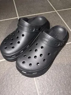 極美品 crocs 厚底 メガクラッシュ 黒 27cm M9W11 | Mercari