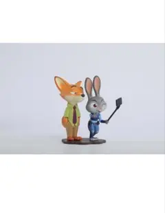 ズートピア フィギュア ニック＆ジュディ 自撮り