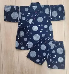 美品　 甚平 男の子　紺色　サイズ100cm