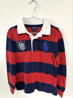 ラルフローレン ラガーシャツ 110 長袖 ボーダー