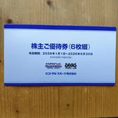 株主ご優待券 (6枚綴り)