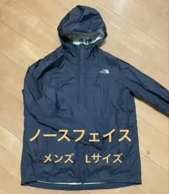 ノースフェイス　レインジャケット　黒　ブラック　L