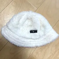 ホワイト♡ファー♡バケットハット