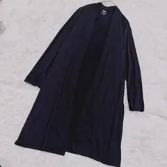 UNIQLO ユニクロ UV エアリズム ロングカーディガン ブラックのサムネイル