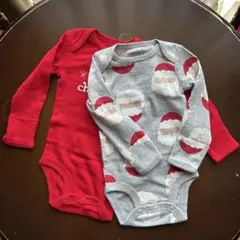 【新品未使用】Carter's クリスマスロンパース 2着セット