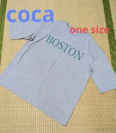 coca 英字ロゴ ビックシルエット 半袖 プルオーバー グレーのサムネイル