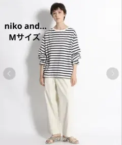 niko and...ボーダー　Tシャツ トップス