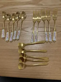 湯匙、叉子、點心匙 各5件套