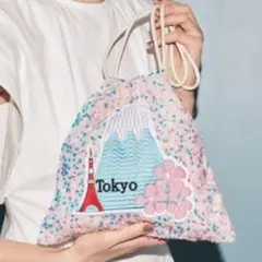 TREASURE TOPKAPI　トプカピ スパンコール　巾着ポーチ　富士山のサムネイル