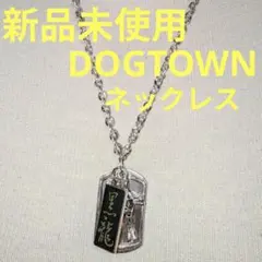 DOGTOWN　黒龍　シルバー ドッグタグ ネックレス スカル