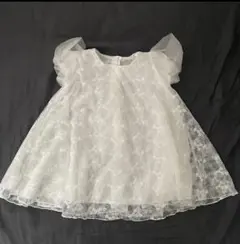 ２点セットPETIT KID ホワイトチュールワンピース・ドレス（着用一回）