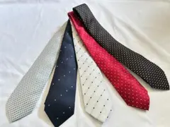 【新生活応援】洗練デザインネクタイ5本セット ビジネスからフォーマルまで