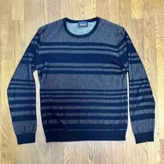 NICOLE CLUB FOR MEN デザインニット ボーダー　短丈