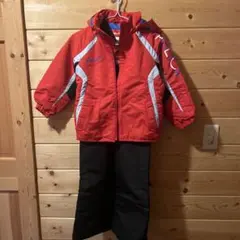 美品 FABLICE スキーウェア 子ども用 120 ブラック/レッド