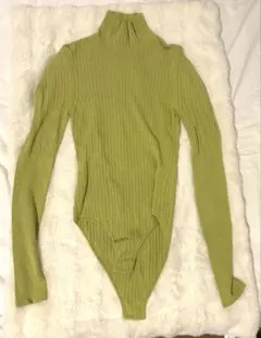 fumika uchidaリブ編み タートルネック ボディスーツ