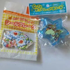 動物シールと無地シールセット