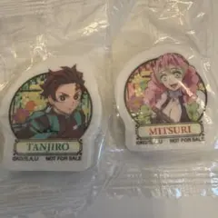 鬼滅の刃　TANJIRO & MITSURI くら寿司　消しゴム