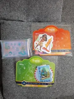 ディズニー １番くじステッカーセットとマルチケース