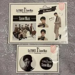 SnowMan 目黒蓮 缶バッチ ステッカー