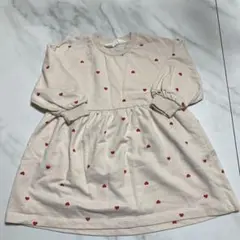 H&M ハート柄 長袖 원피스 100サイズ